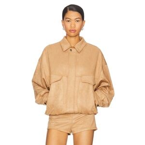 Lioness Palm Desert Bomber in Chocolate
